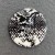 Assorted Animal Print Buttons - please select design: Large Black/White Snake