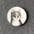 Medium Cat Button - please select design: Grey Cat