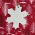 Christmas Decorations: Snowflake - Red Bead