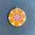 Flower Power Pendants: Orange Medium