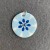 Flower Power Pendants: Blue Medium