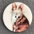 Large Cat Button - please select design: Tabby Cat