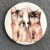 Large Cat Button - please select design: Two Brown Kittens