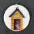 Assorted Beach Hut Pendants: Large Blue Beach Hut