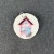 Assorted Beach Hut Pendants: Smaller Medium Pink Beach Hut