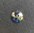 Blue Paisley Small Circular Button