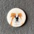Medium Dog Button - please select design: Bulldog
