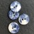 Chinese Blue Small Circular Button