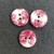Chinese Pink Small Circular Button