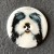 Large Dog Button - please select design: Large Fluffy Dog