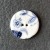 Blue Hedgerow Medium Circular Button