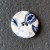 Blue Hedgerow Medium Circular Button