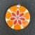 Flower Power Pendants: Orange Large