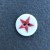 Assorted Star Buttons: Red Star Smaller Medium