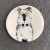 Large Dog Button - please select design: Schnauzer