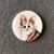 Medium Cat Button - please select design: Brown Tabby Cat