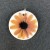 Assorted Flower Pendants: Yellow Gerbera Medium