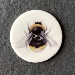 Bumblebee Large Circular Button