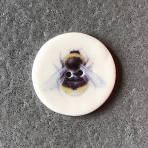 Bumblebee Medium Circular Button