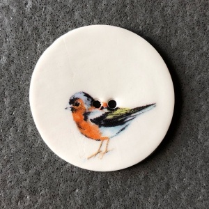 Chaffinch Large Circular Button