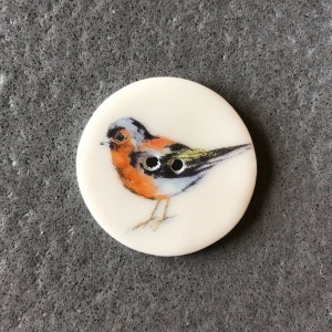 Chaffinch Medium Circular Button