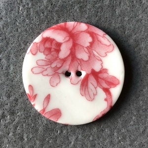 Chinese Pink Large Circular Button