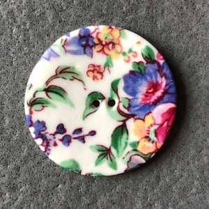 Spring Sprig Large Circular Button