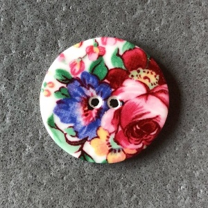 Spring Sprig Medium Circular Button