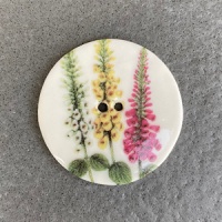 Foxgloves Large Circular Button