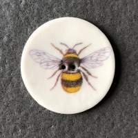 Bee Large Circular Button