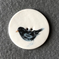 Blackbird Large Circuar Button