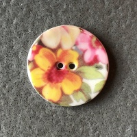 Cottage Garden Medium Circular Button