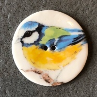 Giant Bluetit Large Circular Button