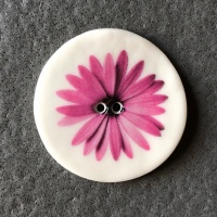 Purple Gerbera Large Circular Button