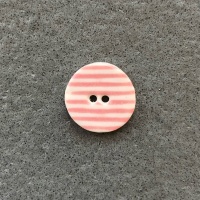 Red Stripe Small Circular Button