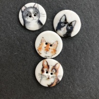 Assorted Cat Small Medium Buttons