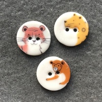 Wild Animals Small Circular Buttons