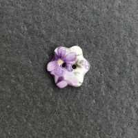 Violet Small Flower Button