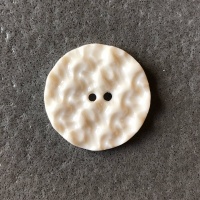 White Crochet Medium Circular Button