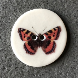 Tortoiseshell Large Circular Button