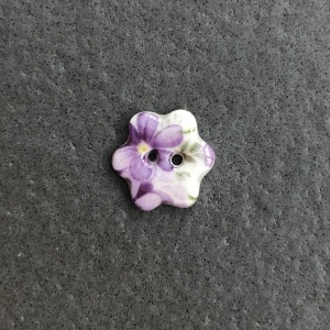 Violet Small Flower Button
